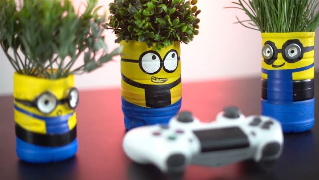 go to DIY: Minion-Übertopf