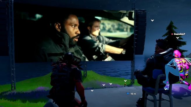 go to Fortnite-Spieler exklusiv bei der Trailer-Premiere von 'Tenet'